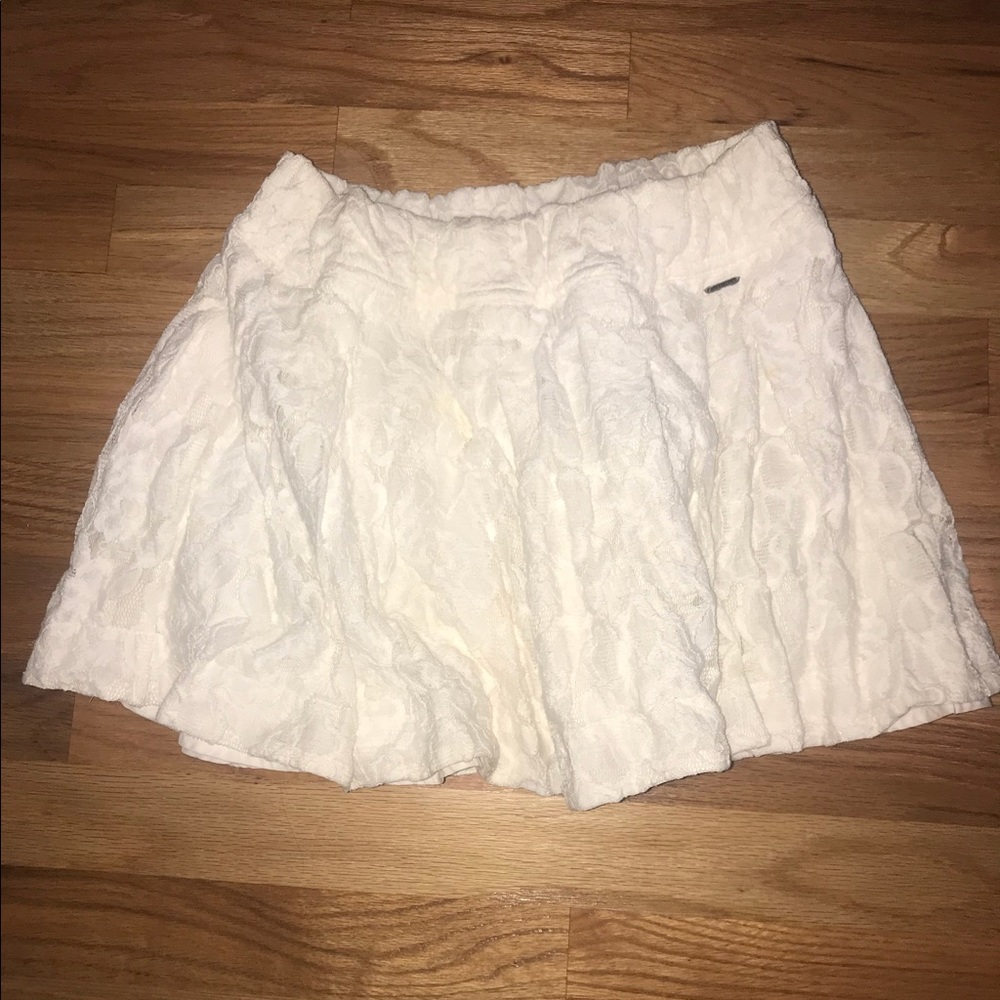 Hollister white skirt